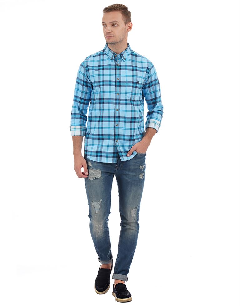 Aeropostale Men Casual Wear Checkered  Shirt