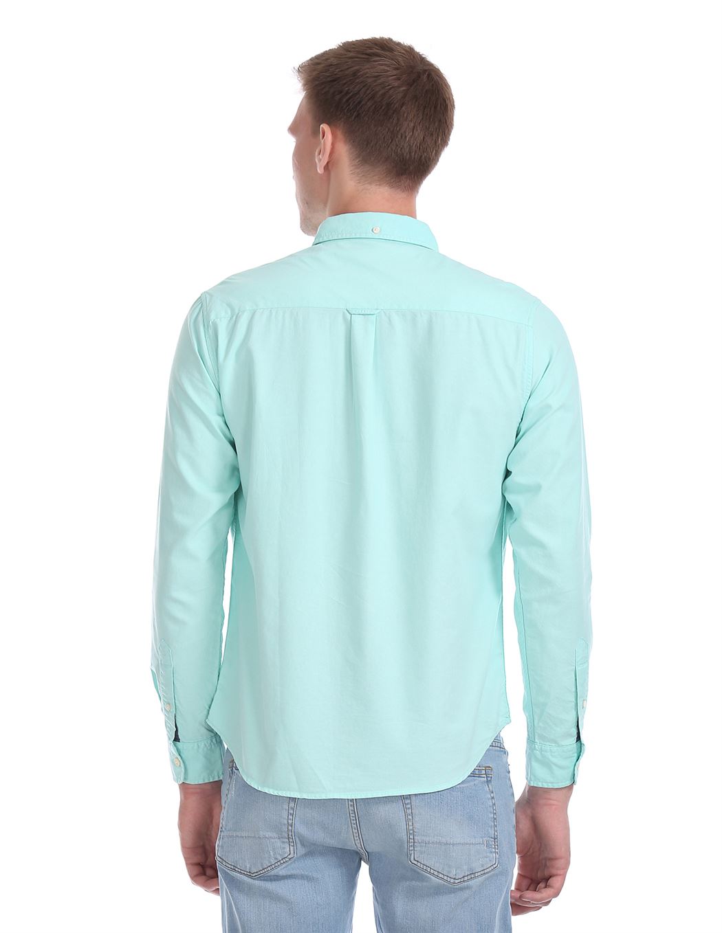 Aeropostale Men Casual Wear Solid Shirt