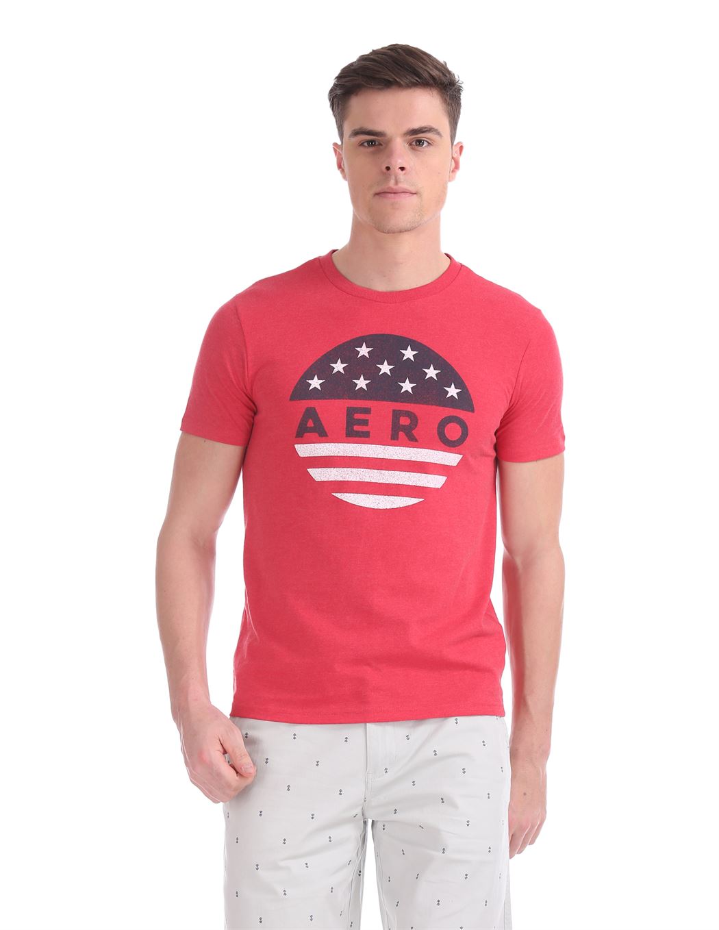 Aeropostale Men Casual Wear Graphic Print T-Shirt