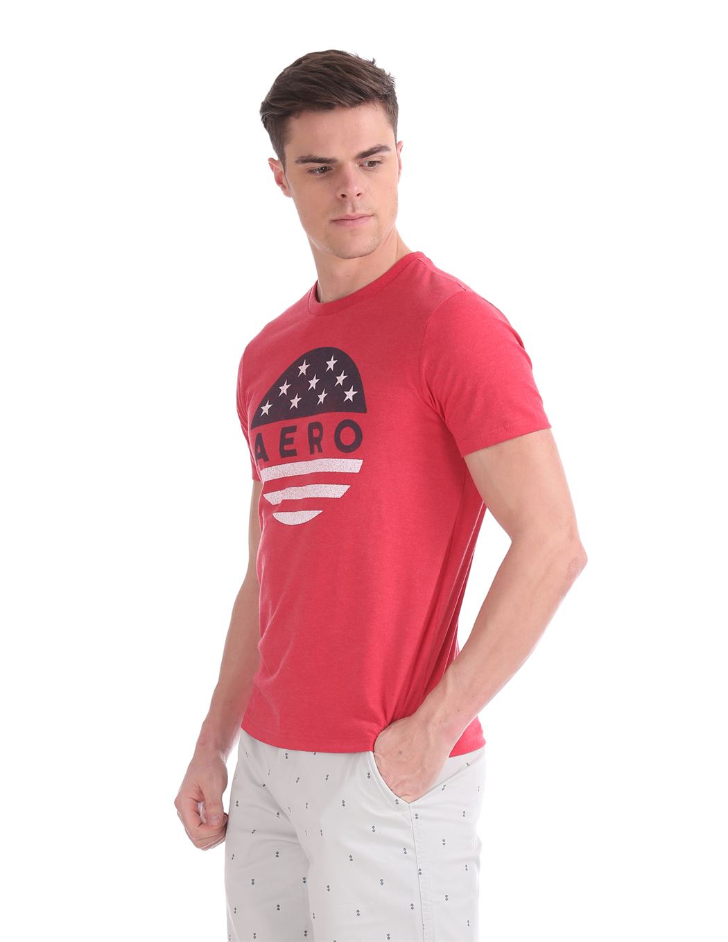 Aeropostale Men Casual Wear Graphic Print T-Shirt