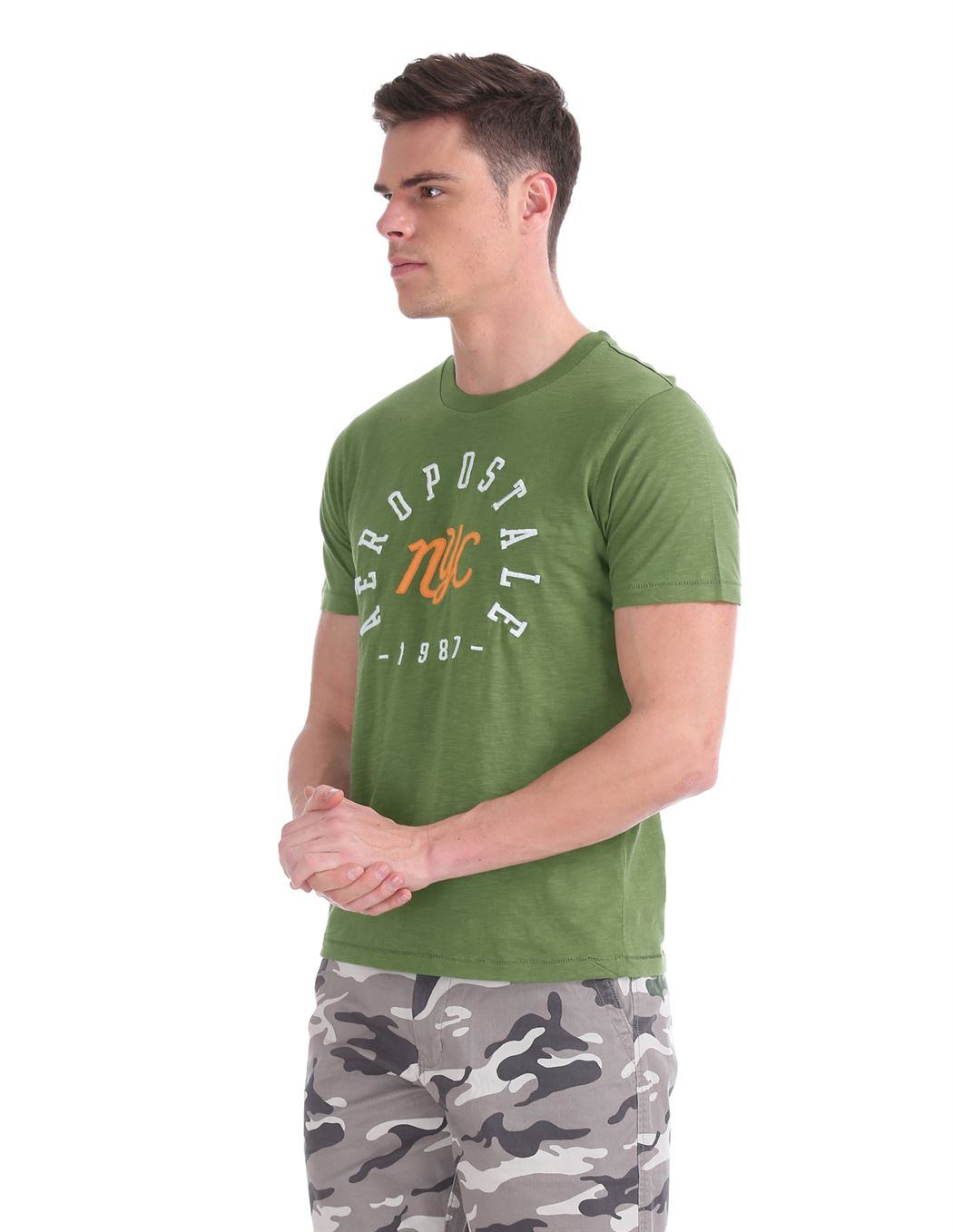 Aeropostale Men Casual Wear Graphic Print T-Shirt