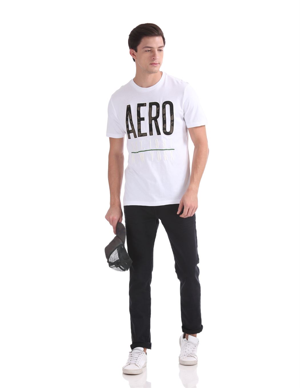 Aeropostale Men Casual Wear Printed T-Shirt