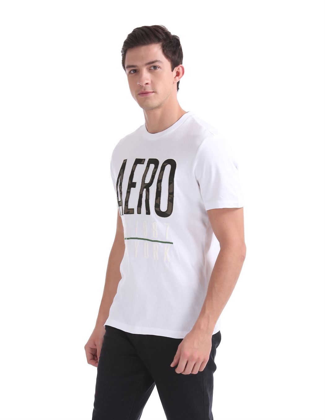 Aeropostale Men Casual Wear Printed T-Shirt