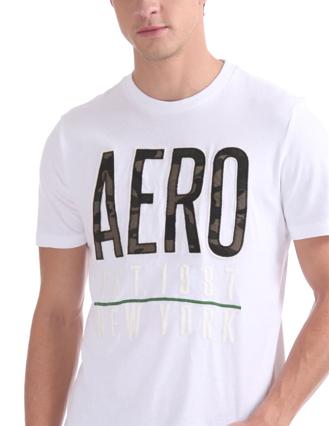 Aeropostale Men Casual Wear Printed T-Shirt