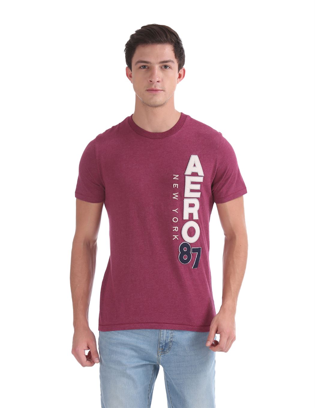 Aeropostale Men Casual Wear Printed T-Shirt