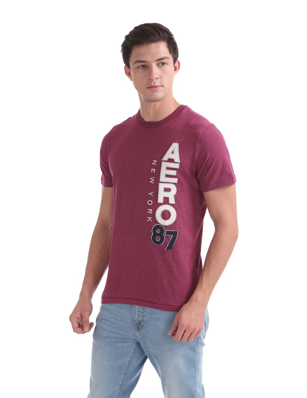 Aeropostale Men Casual Wear Printed T-Shirt