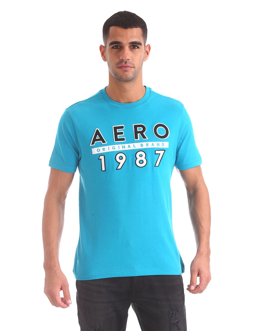 Aeropostale Men Casual Wear Printed T-Shirt