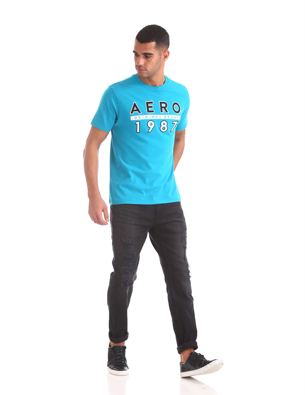 Aeropostale Men Casual Wear Printed T-Shirt