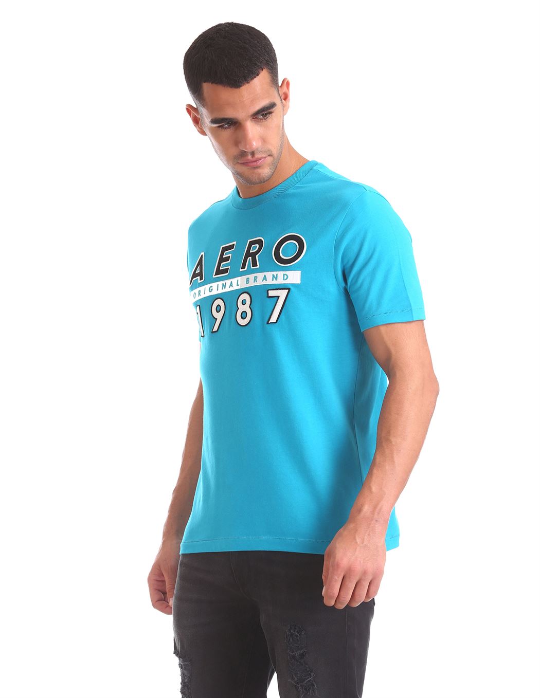 Aeropostale Men Casual Wear Printed T-Shirt