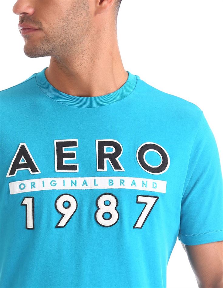 Aeropostale Men Casual Wear Printed T-Shirt