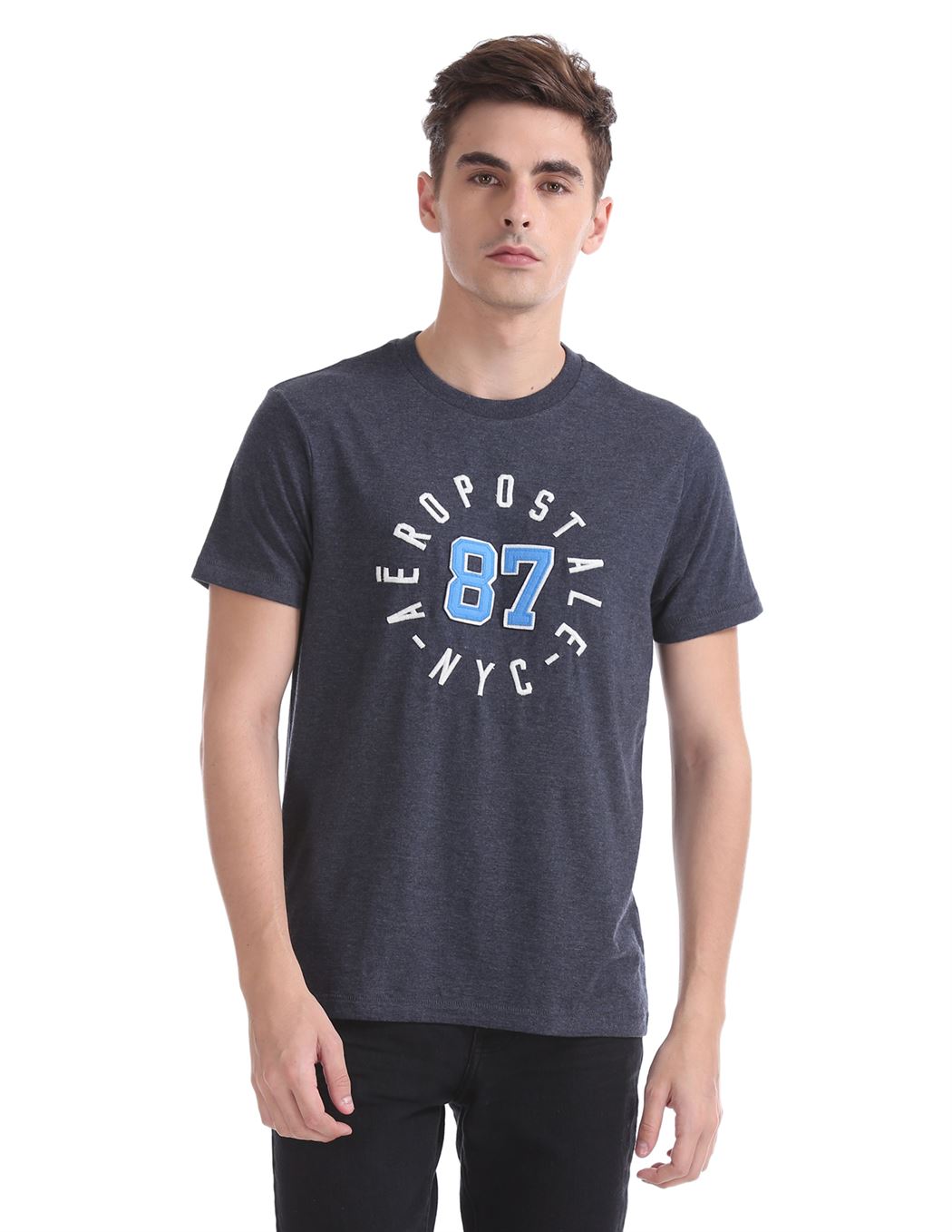 Aeropostale Men Casual Wear Printed T-Shirt