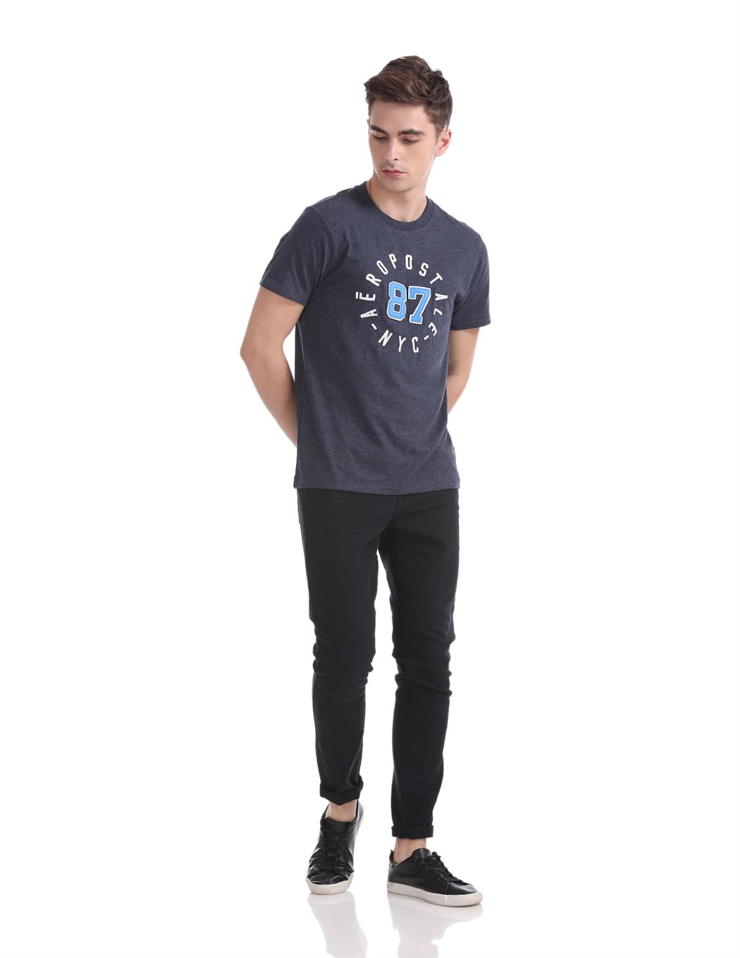 Aeropostale Men Casual Wear Printed T-Shirt