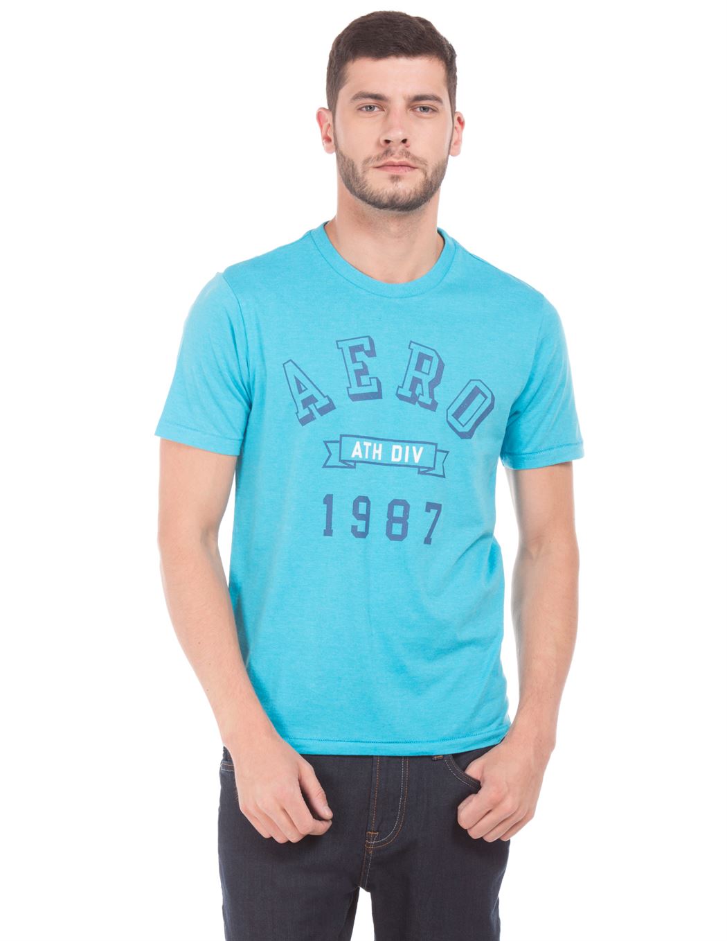 Aeropostale Men Casual Wear Graphic Print T-Shirt