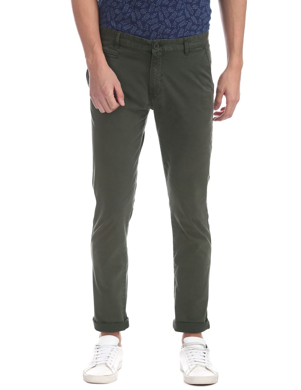 Aeropostale Men Casual Wear Solid Trouser