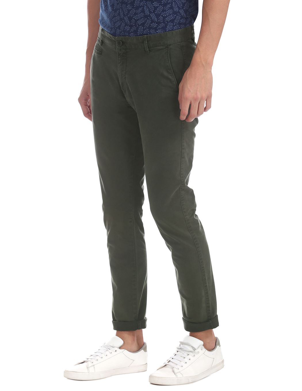 Aeropostale Men Casual Wear Solid Trouser