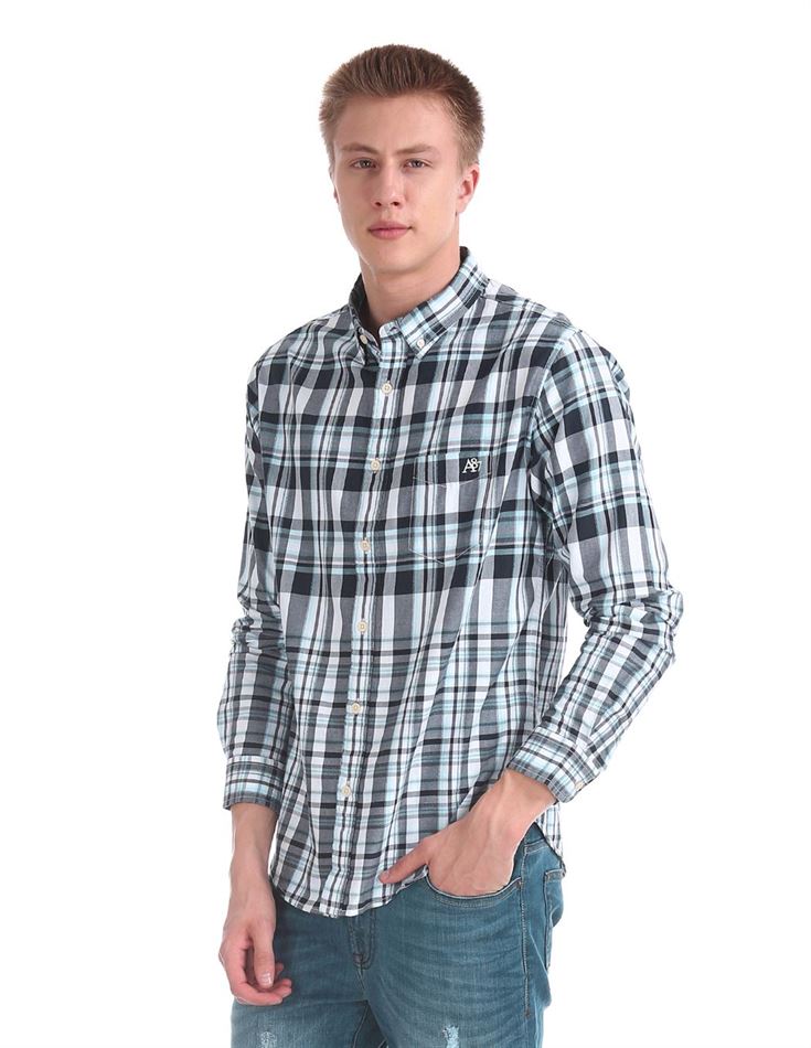 Aeropostale Men Casual Wear Checkered Shirt