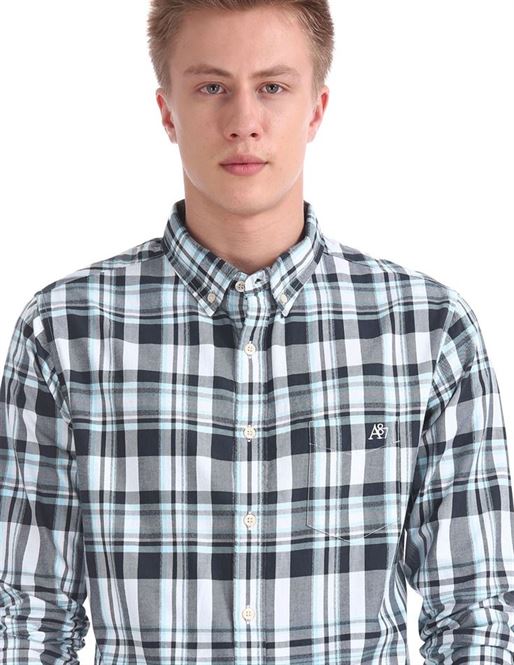 Aeropostale Men Casual Wear Checkered Shirt