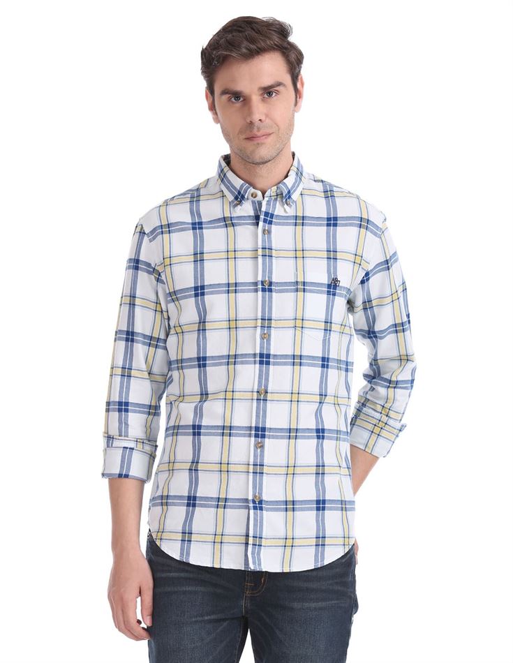 Aeropostale Men Casual Wear Checkered Shirt