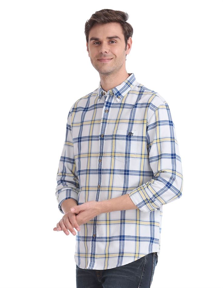 Aeropostale Men Casual Wear Checkered Shirt