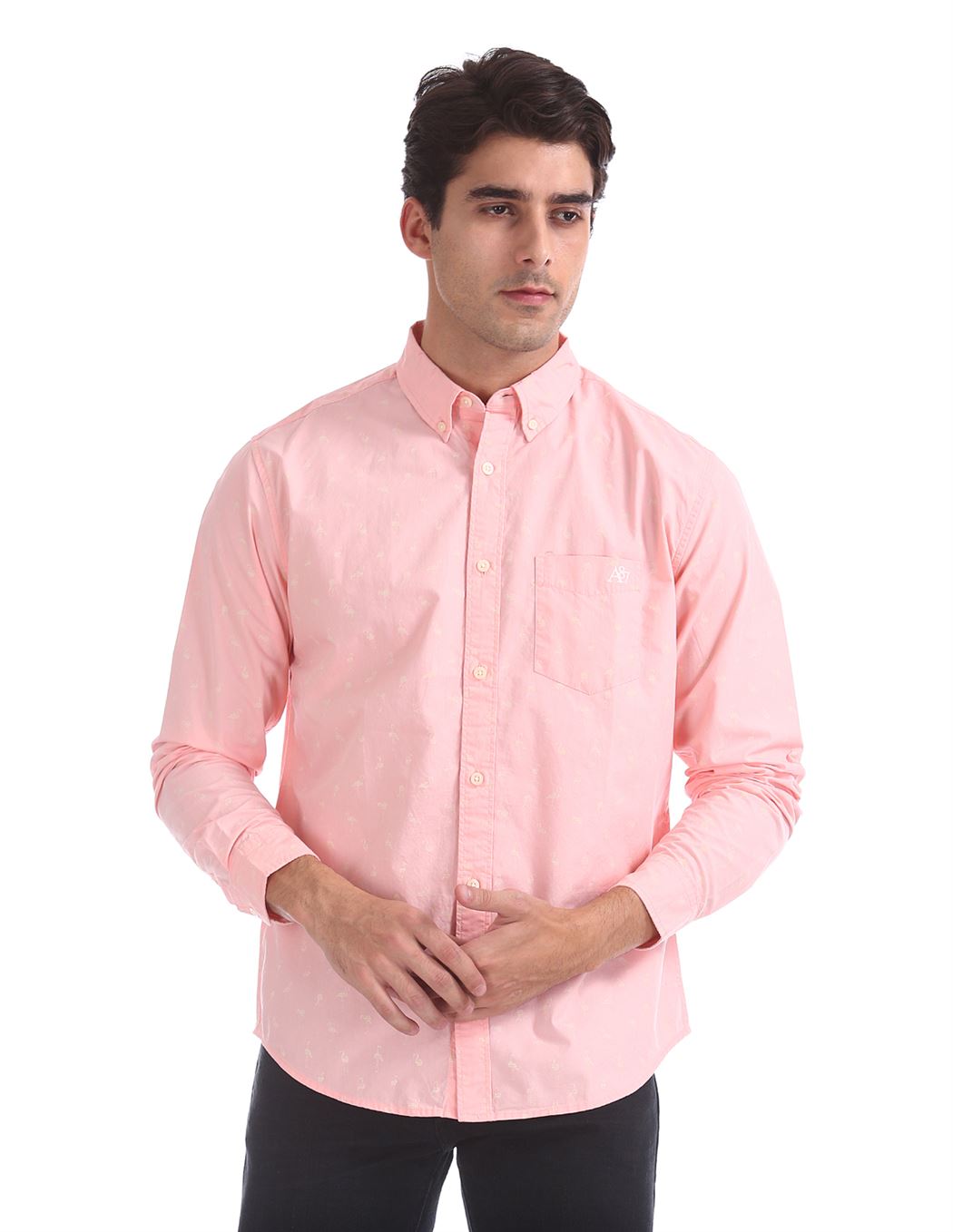 Aeropostale Men Casual Wear Printed Shirt