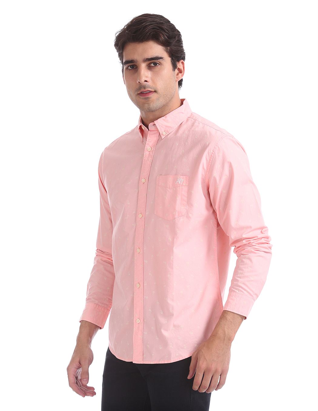 Aeropostale Men Casual Wear Printed Shirt