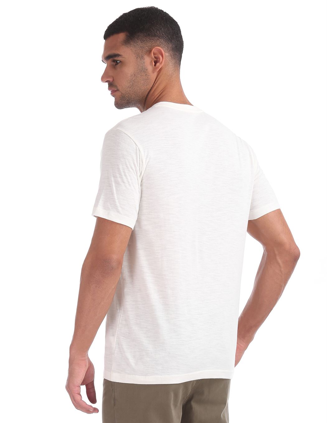 Aeropostale Men Casual Wear Solid T-Shirt