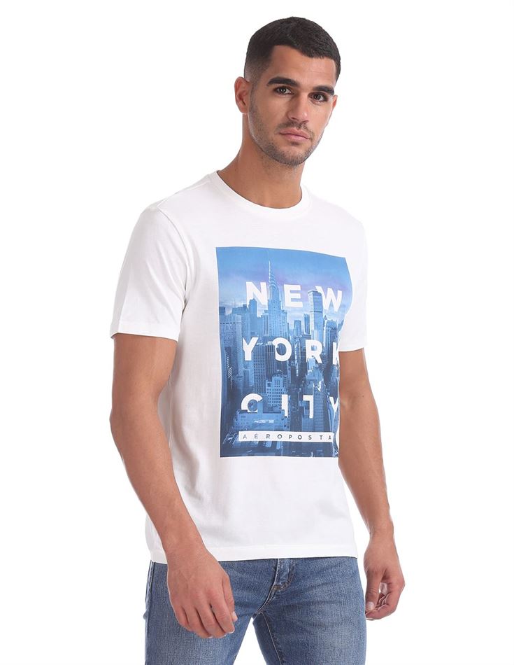 Aeropostale Men Casual Wear Graphic Print T-Shirt