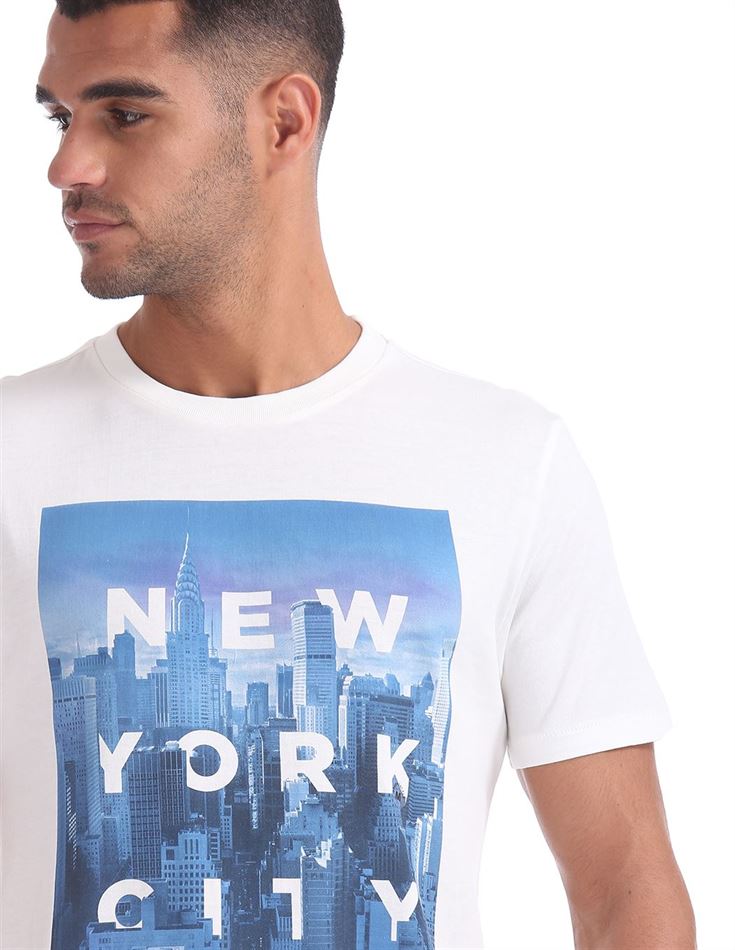 Aeropostale Men Casual Wear Graphic Print T-Shirt