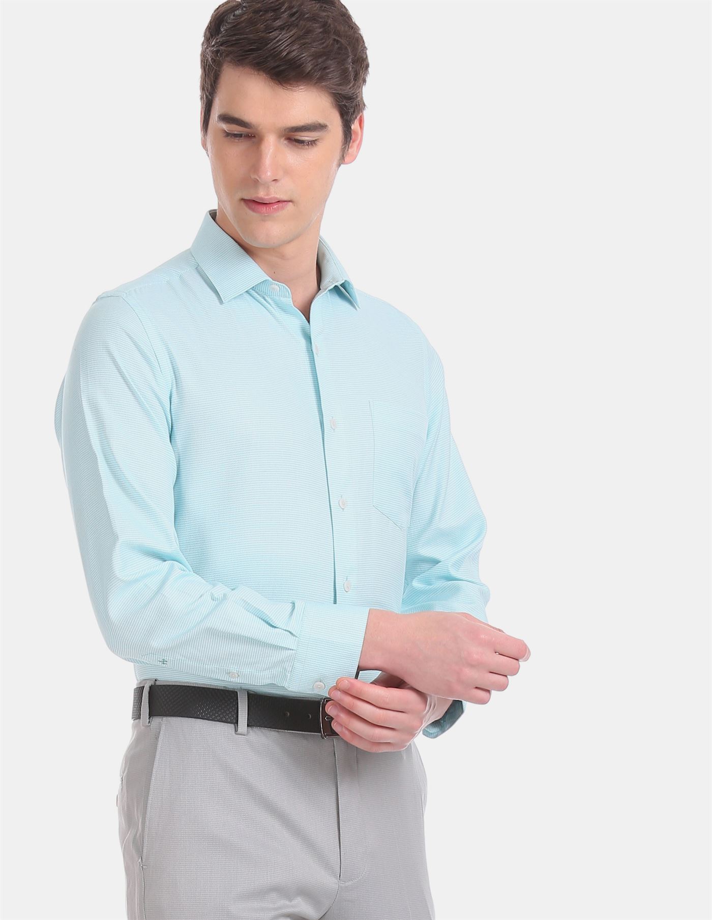 men formal shirts - SKY BLUE