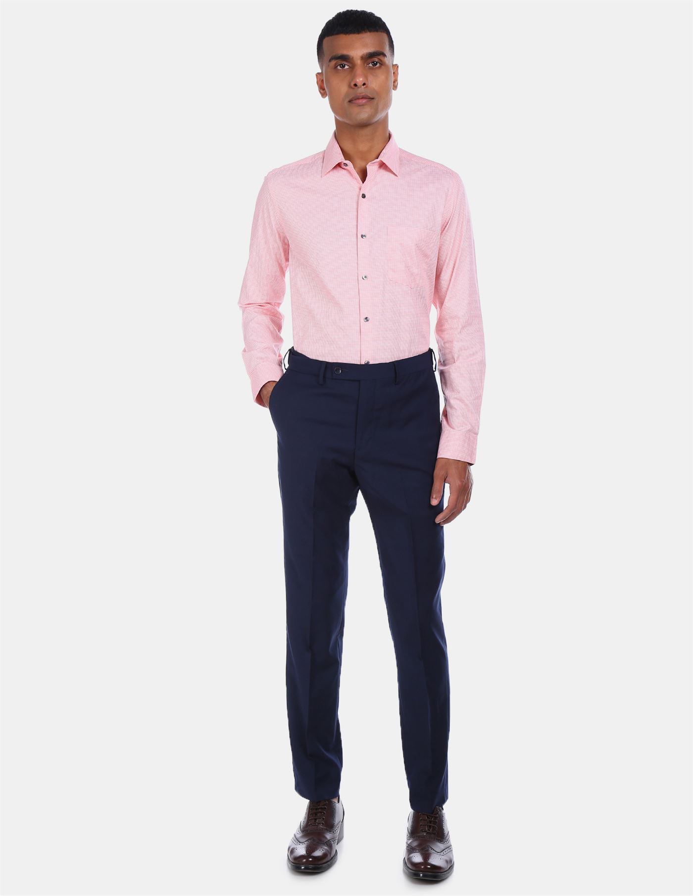 Mens Formal Shirt- Pink – TwelveBd