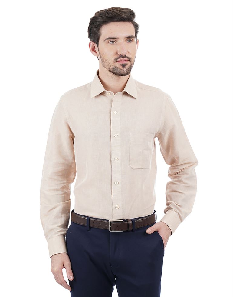 Arrow Men Solid Formal Wear Shirt