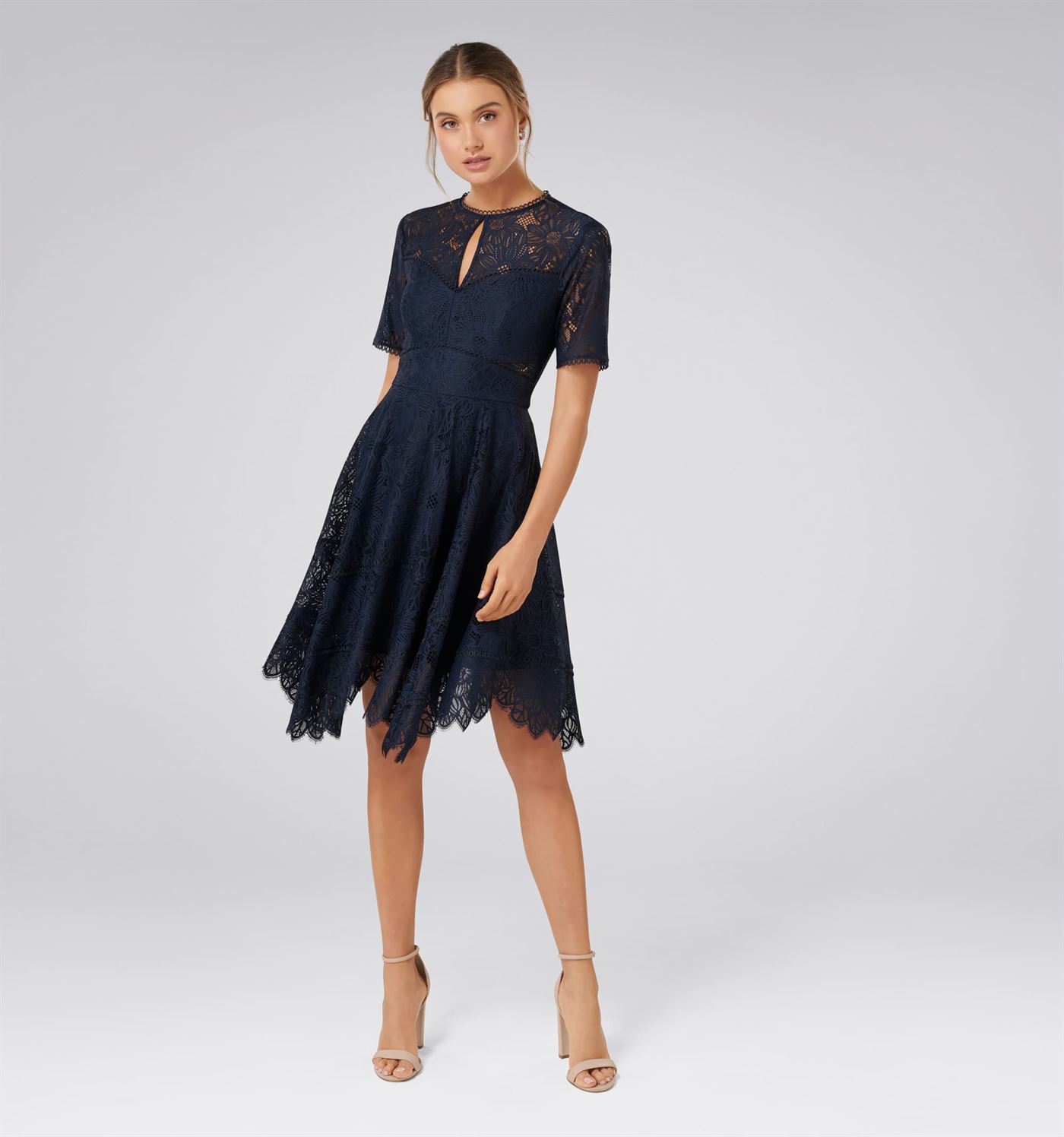 forever new navy blue lace dress