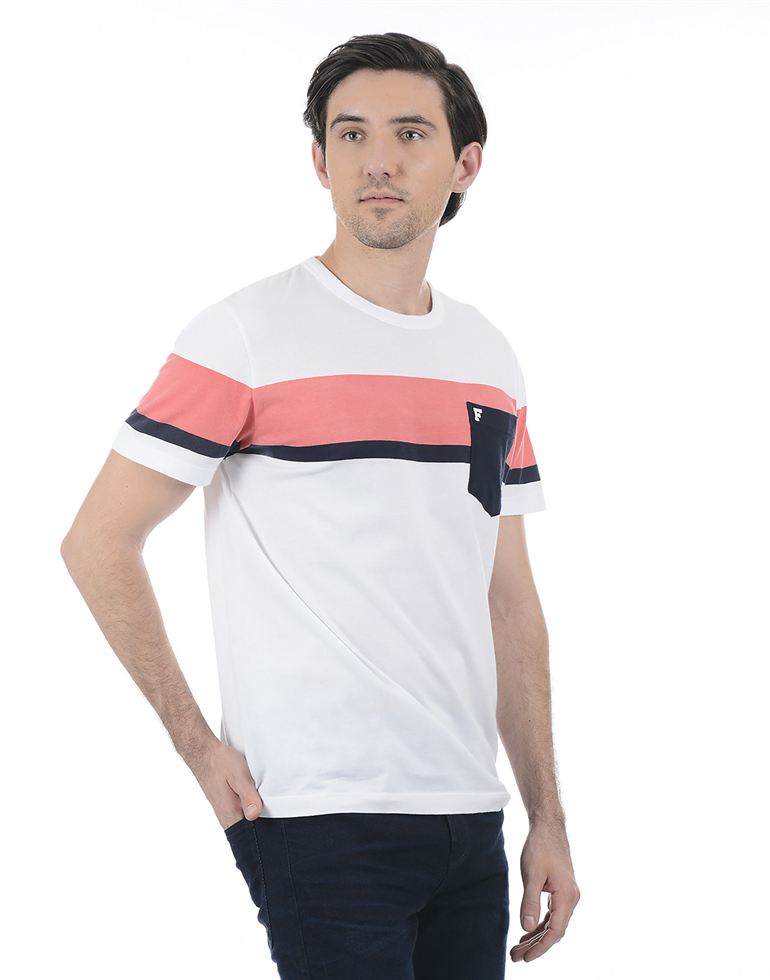 French Connection Men Casual Wear Striped T-Shirt