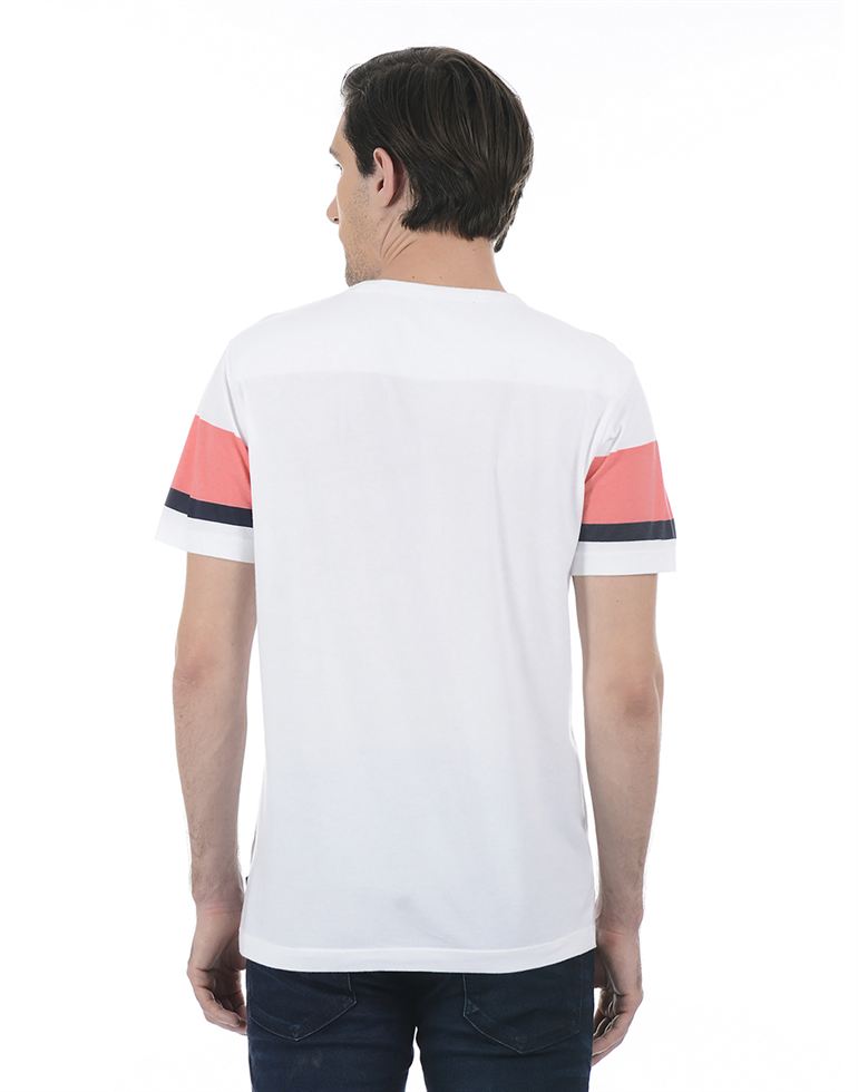 French Connection Men Casual Wear Striped T-Shirt