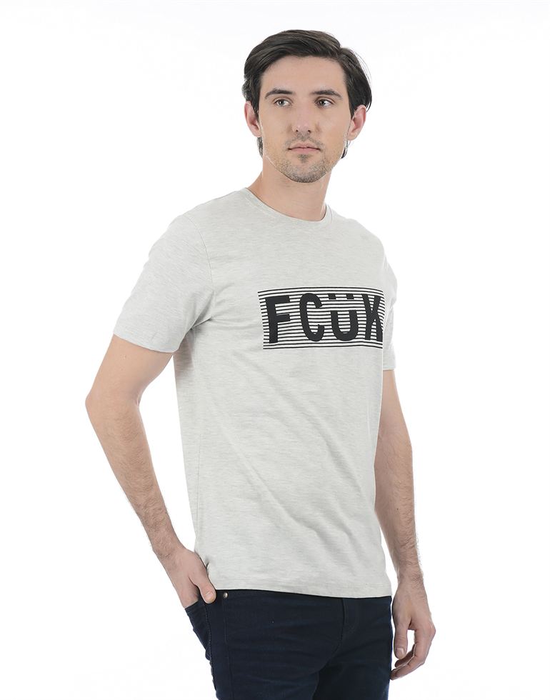 French Connection Men Casual Wear Solid T-Shirt