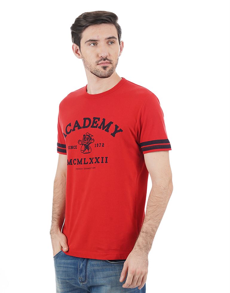 French Connection Men Casual Wear Printed T-Shirt