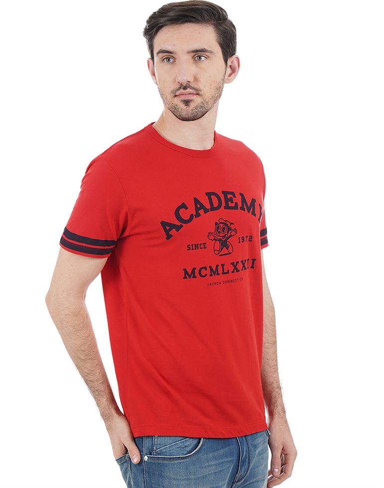 French Connection Men Casual Wear Printed T-Shirt