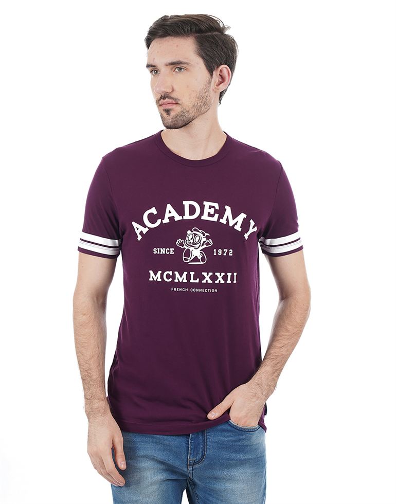 French Connection Men Casual Wear Printed T-Shirt