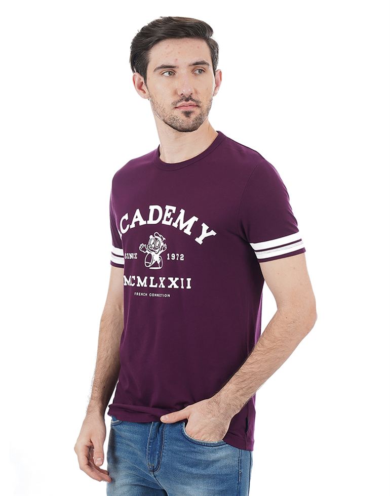 French Connection Men Casual Wear Printed T-Shirt