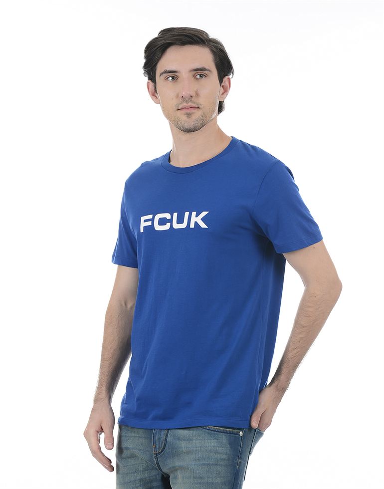 French Connection Men Casual Wear Solid T-Shirt