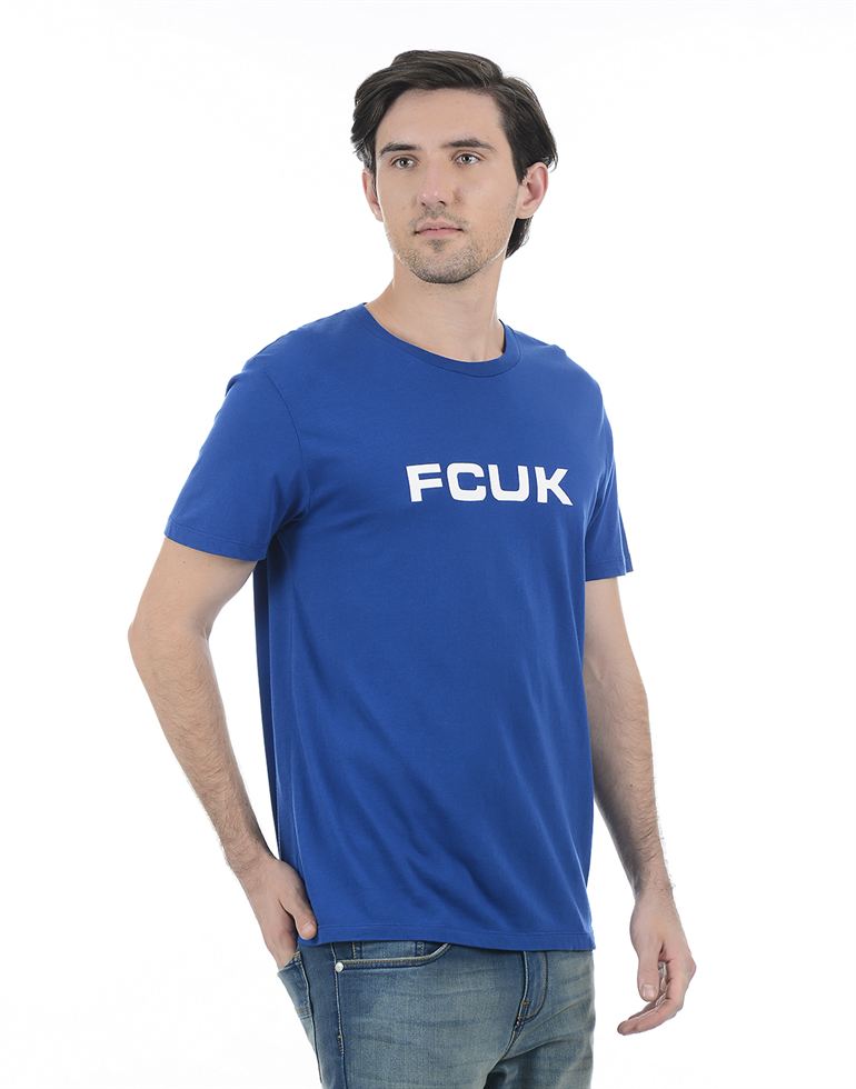 French Connection Men Casual Wear Solid T-Shirt