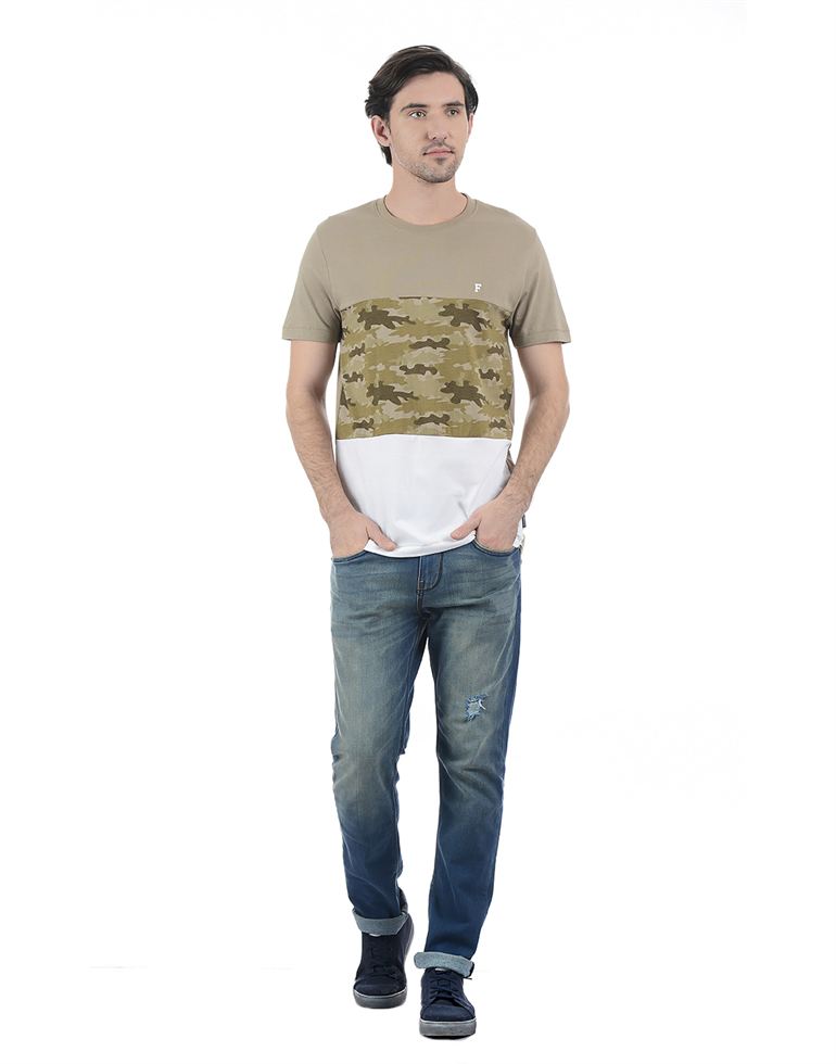 French Connection Men Casual Wear Printed T-Shirt