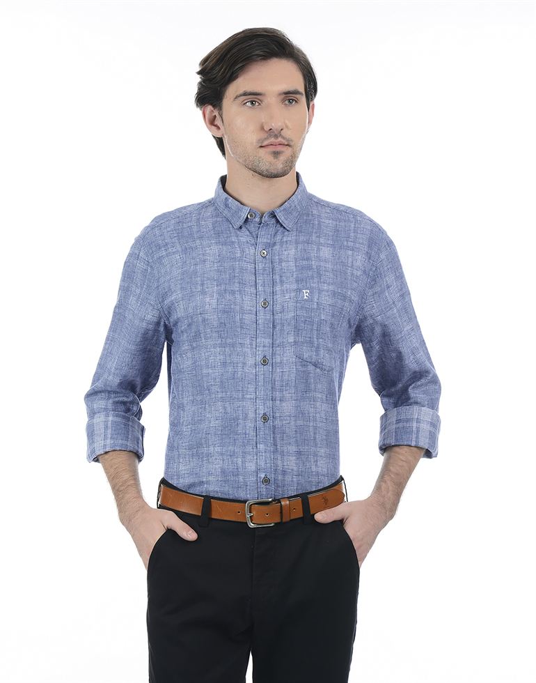 French Connection Men Casual Wear Solid Shirt