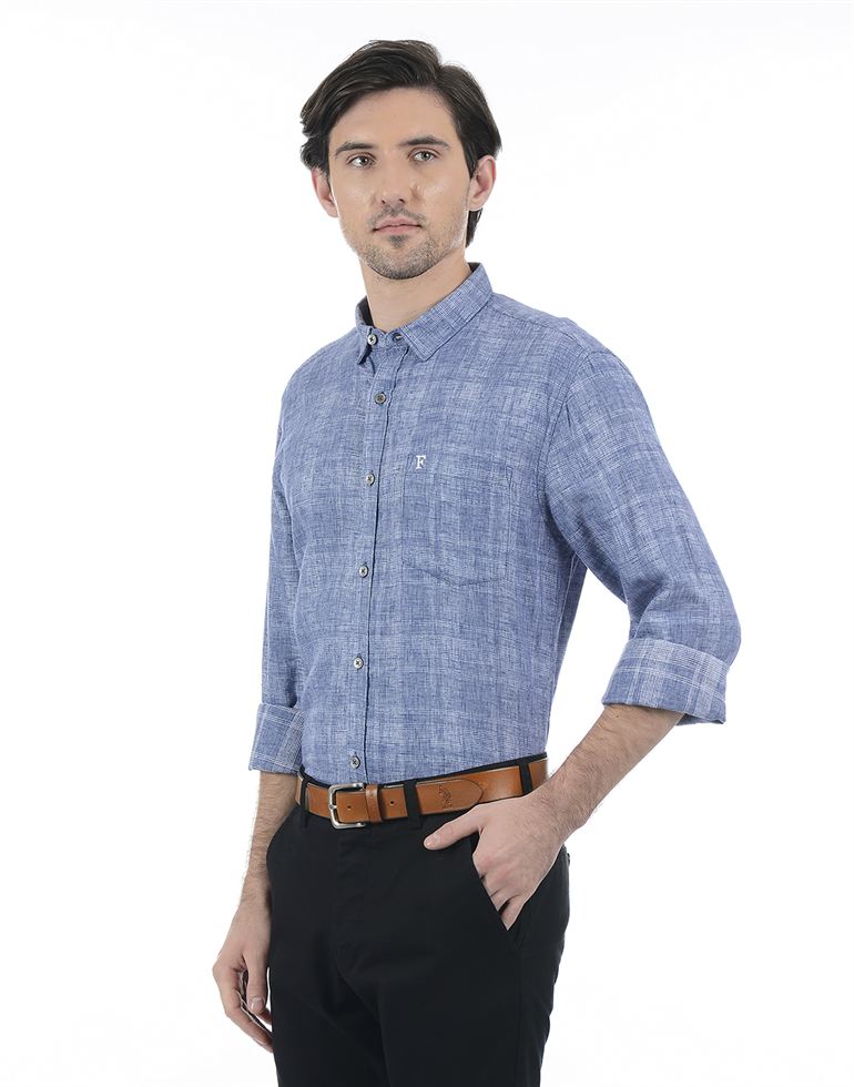 French Connection Men Casual Wear Solid Shirt