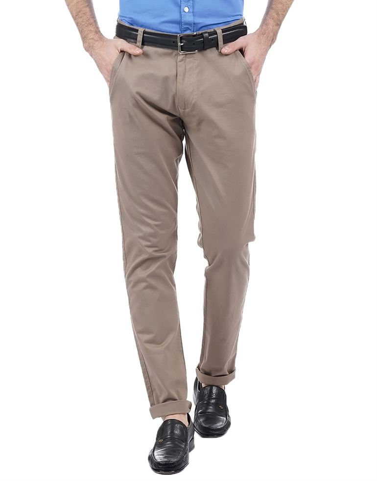 French Connection Men Casual Wear Solid Trouser