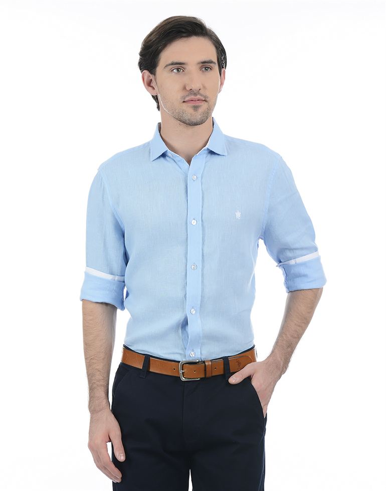 French Connection Men Casual Wear Solid Shirt