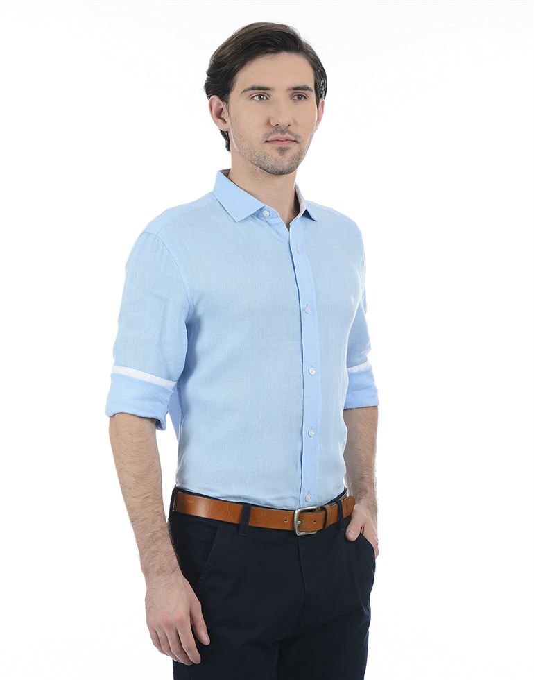 French Connection Men Casual Wear Solid Shirt