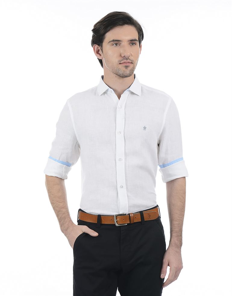 French Connection Men Casual Wear Solid Shirt