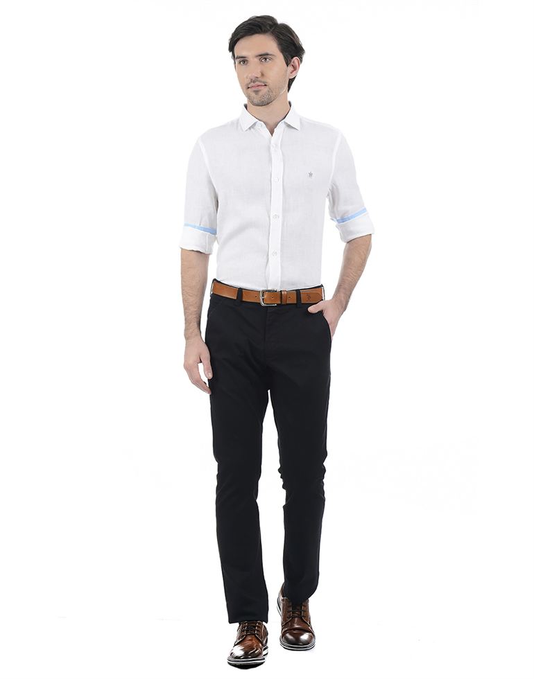 French Connection Men Casual Wear Solid Shirt