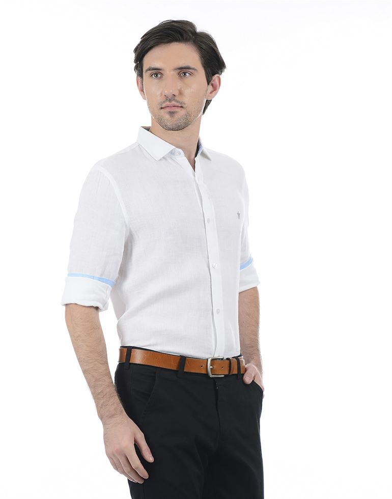 French Connection Men Casual Wear Solid Shirt